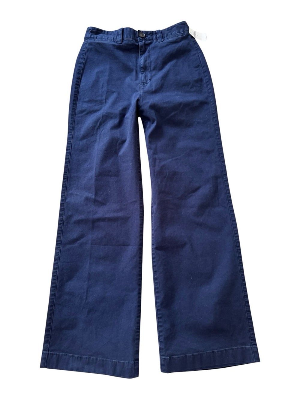 GAP Navy Blue High Rise Stride Flare Wide Leg Ankle Pants NWT Size 0 Khakis